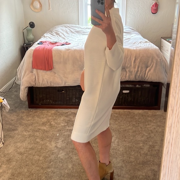 Oversized winter white sweater dress M - Picture 2 of 11